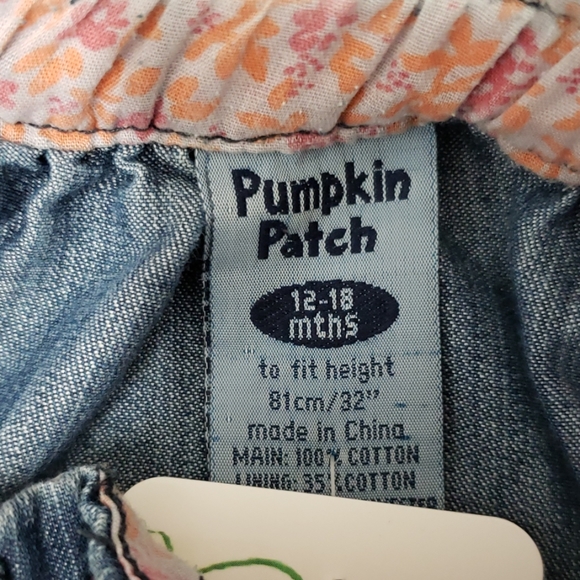 Pumpkin patch denim skirt 12-18 months - Picture 3 of 6